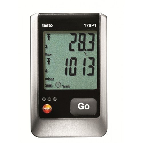 Testo 176 P1 pětikanálový datalogger teploty, vlhkosti a absolutního tlaku s displejem a připojovacími sondami
